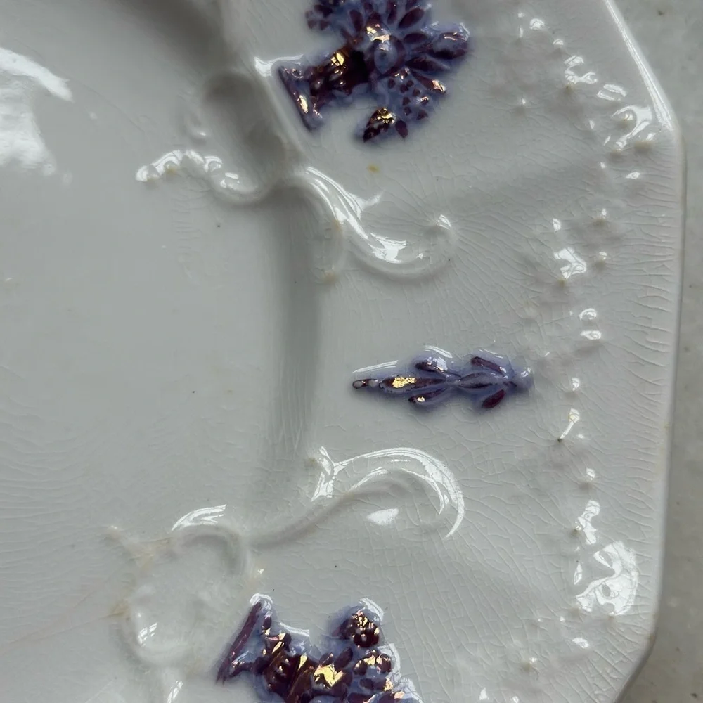 Vintage Adderley Blue Chelsea Fine Bone China plate